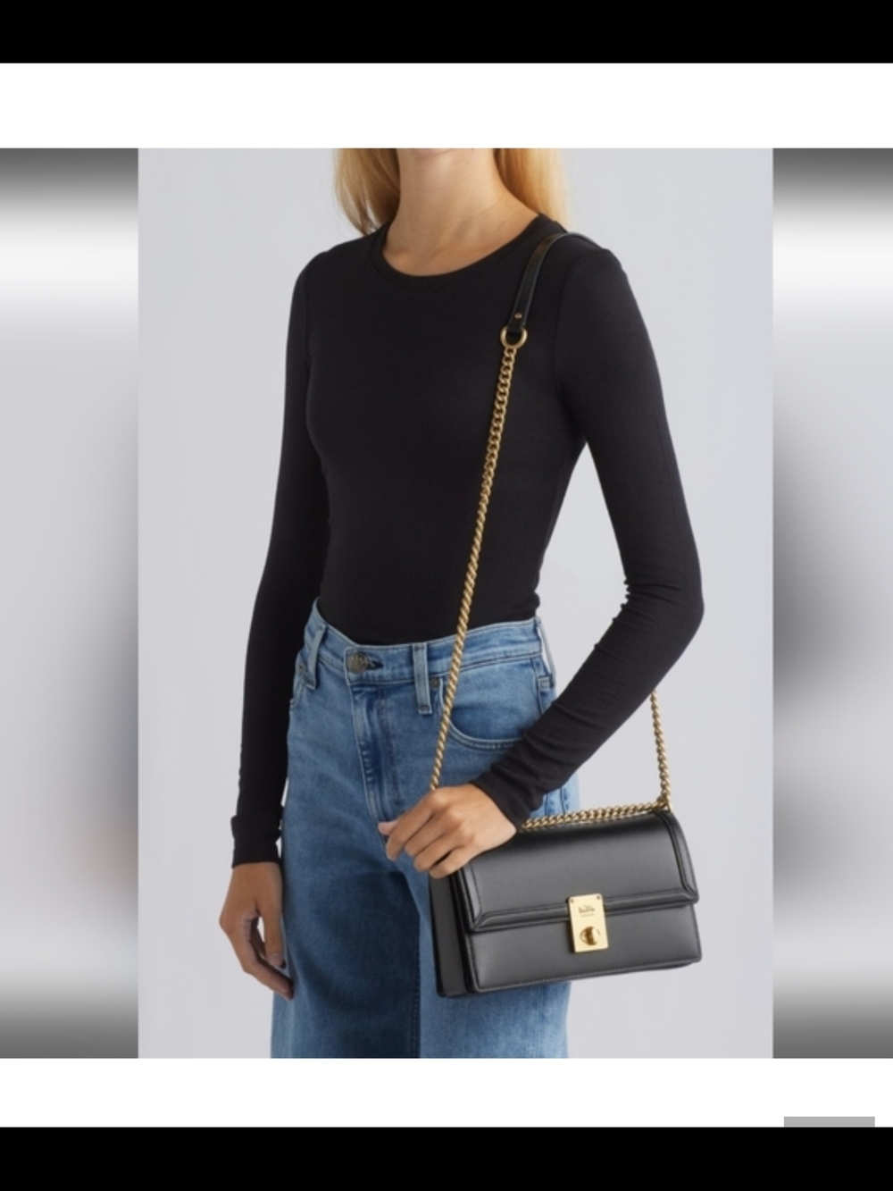 COACH Hutton Box Leather Shoulder Bag - Picture 10 of 10